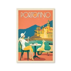 Plakát Americanflat Portofino, 42 x 30 cm