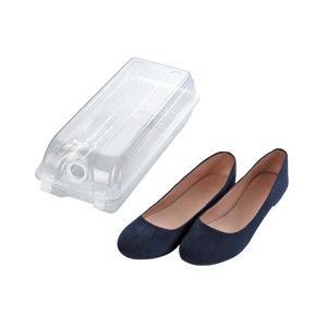 Transparentní úložný box na boty Wenko Smart, šířka 14 cm