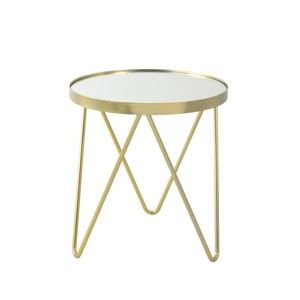 Odkládací stolek ve zlaté barvě 360 Living Julia, ⌀ 42 cm