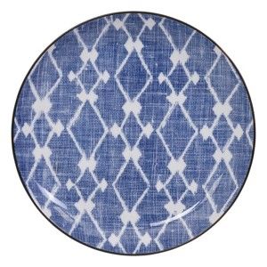 Modro-bílý talíř Tokyo Design Studio Shibori, ⌀ 21,5 cm