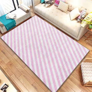 Růžový koberec Homefesto Digital Carpets Cassia, 80 x 140 cm