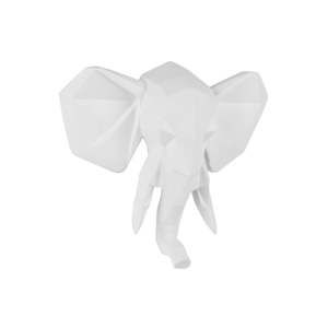 Matně bílý nástěnný věšák PT LIVING Origami Elephant