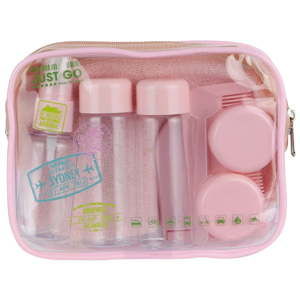 Cestovní růžový mini set na kosmetiku Le Studio Avion Rose