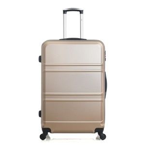 Béžově zlatý cestovní kufr na kolečkách Hero Utah, 60 l