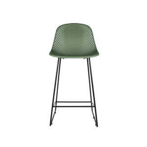 Tmavě zelená barová židle Leitmotiv Diamond Mesh