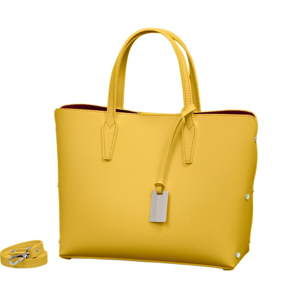 Žlutá kabelka z pravé kůže Andrea Cardone Dettalgio