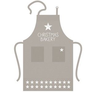 Bavlněná kuchyňská zástěra s vánočním motivem PPD Baking Star