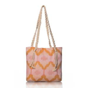 Růžovo-oranžová taška Begonville Ripple, 50 x 40 cm