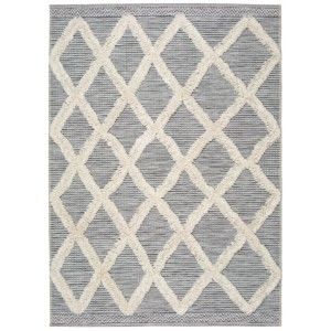 Bílo-šedý koberec Universal Cheroky Geo, 115 x 170 cm