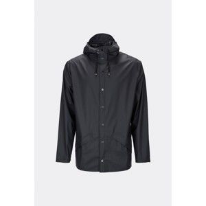 Černá unisex bunda s vysokou voděodolností Rains Jacket, velikost L / XL
