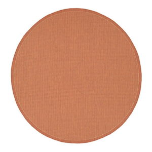Oranžový venkovní koberec Floorita Tatami, ø 200 cm