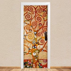 Samolepka na dveře LineArtistica Albero Klimt, 80 x 215 cm