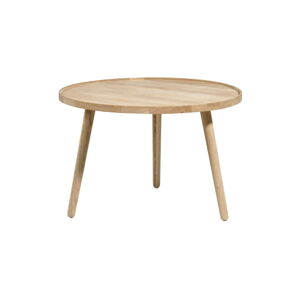 Kulatý konferenční stolek z dubového dřeva v přírodní barvě ø 70,5 cm Ebern – Villa Collection