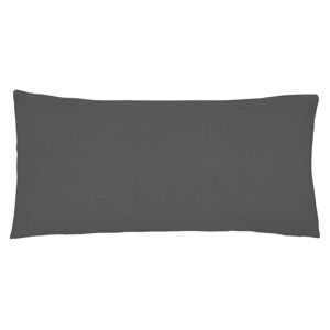 Sada 2 tmavě šedých povlaků na polštář z bavlněného perkálu L'Officiel Interiors Les Essentiels, 40 x 80 cm