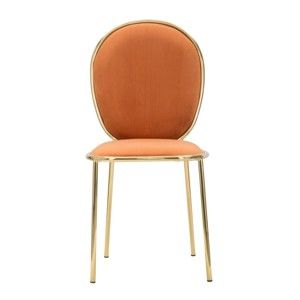 Sada 2 oranžových jídelních židlí Mauro Ferretti Emily