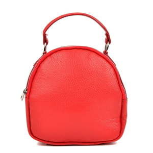 Červený dámský kožený batoh Isabella Rhea Munila