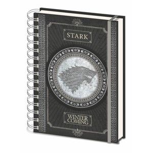 Linkovaný zápisník A5 Pyramid International Game Of Thrones Stark, 80 stran
