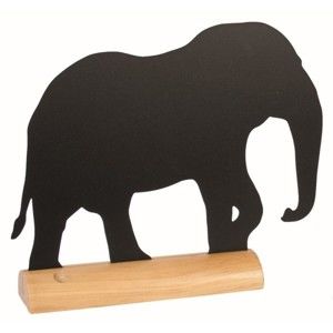 Set popisovací tabule na stojánku a křídového popisovače Securit® Silhouette Elephant