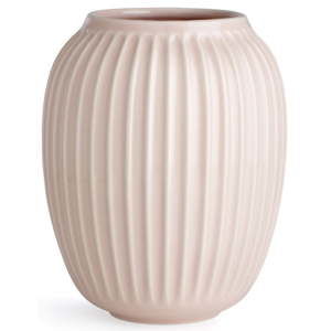 Světle růžová kameninová váza Kähler Design Hammershoi, ⌀ 16,5 cm