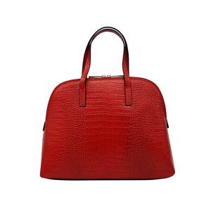 Tmavě červená kabelka z pravé kůže Andrea Cardone Lumilo Duro
