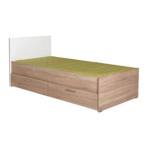 Bílá/přírodní dětská postel s úložným prostorem 90x190 cm – Kalune Design