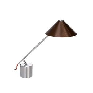 Stolní lampa s hnědým stínidlem Design Twist Fao