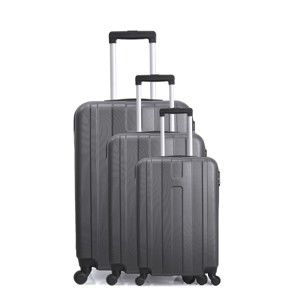 Sada 3 šedých cestovních kufrů na kolečkách Hero Atlanta
