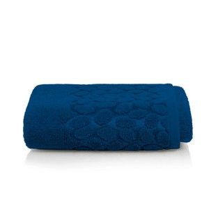 Tmavě modrý bavlněný ručník Maison Carezza Ciampino, 50 x 90 cm