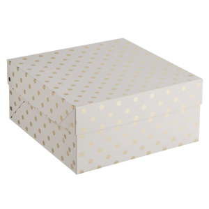 Papírová puntíkatá krabice Mason Cash Cake, 32,5 x 37 cm