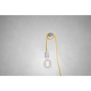 Žlutý kabel pro stropní světlo s objímkou Filament Style G Rose