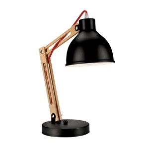 Černá stolní lampa LAMKUR Marcello