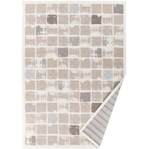 Béžový vzorovaný oboustranný koberec Narma Telise, 160  x  230 cm