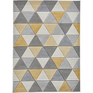 Žlutošedý koberec Think Rugs Matrix, 120 x 170 cm