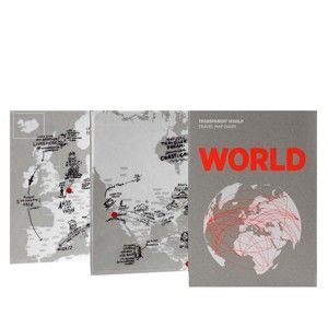 Mapa světa na popisky Palomar Transparent World