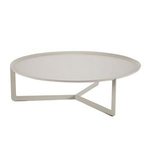 Krémový konferenční stolek MEME Design Round, Ø 80 cm
