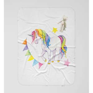 Dětská deka OYO Kids Colorful Unicorn, 120 x 160 cm