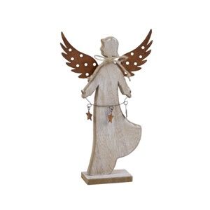 Dekorativní dřevěný anděl Ego Dekor Joe, výška 30 cm