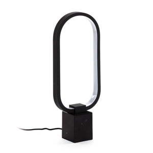 Černá stolní lampa La Forma Cinta, výška 7 cm
