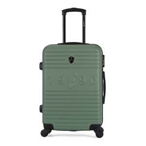Zelený cestovní kufr na kolečkách GENTLEMAN FARMER Carro Valise Grand, 89 l
