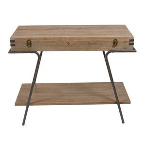 Konzolový stolek s úložným prostorem a detaily z jedlového dřeva Santiago Pons Industry