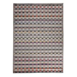 Šedý vysoce odolný koberec Floorita Optical Lento, 80 x 150 cm