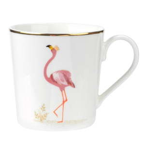 Porcelánový hrnek Portmeirion Flamboyant Flamingo, 340 ml