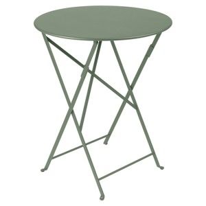 Šedozelený zahradní stolek Fermob Bistro, ⌀ 60 cm