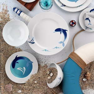 24dílná sada porcelánového nádobí Kutahya Garrihno
