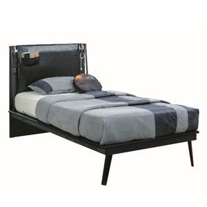 Jednolůžková postel Manly Dark Metal Line Bed, 110 x 203 cm