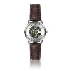 Dámské hodinky s hnědým páskem z pravé kůže Walter Bach Margo