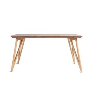 Jídelní stůl z masivního jasanového dřeva Charlie Pommier Triangle, 180 x 80 cm
