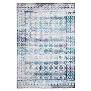 Světle modrý koberec Floorita Kilim, 80 x 150 cm