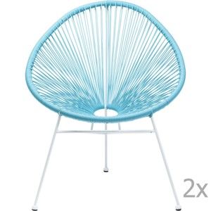 Sada 2 modrých židlí Kare Design Spaghetti