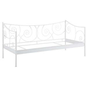 Bílá kovová postel Støraa Isabelle, 90 x 200 cm